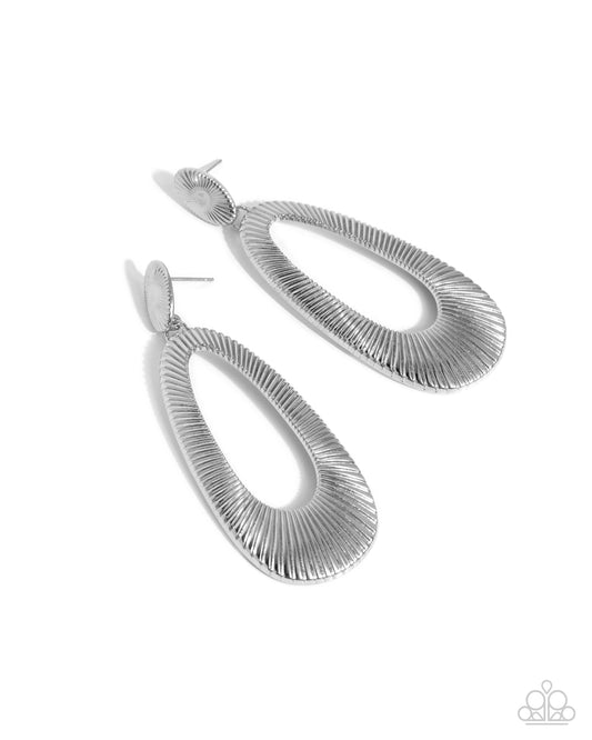 Princess Potential - Silver - Paparazzi Earrings