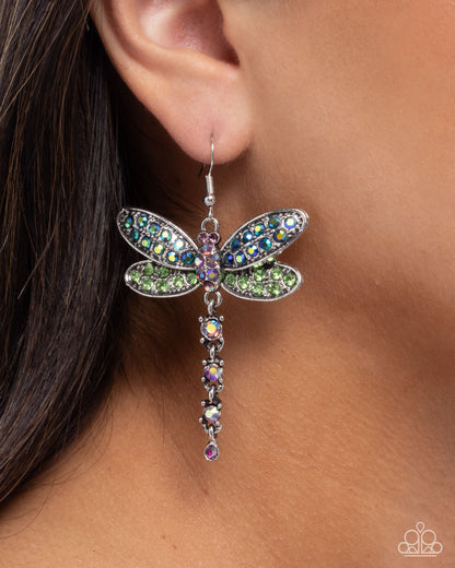 Hey, I Heard You Were A Wild One - Green - Paparazzi Earrings