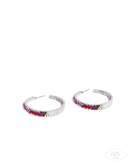 GLITZY By Association - Multi - Paparazzi Earrings