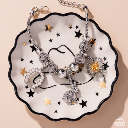 Graceful Godsend - White - Paparazzi Bracelet