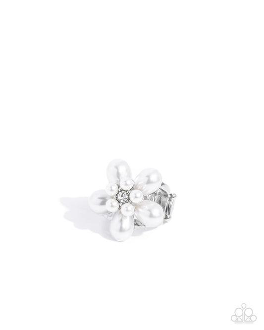Show-Stopping Pearls - White - Paparazzi Ring