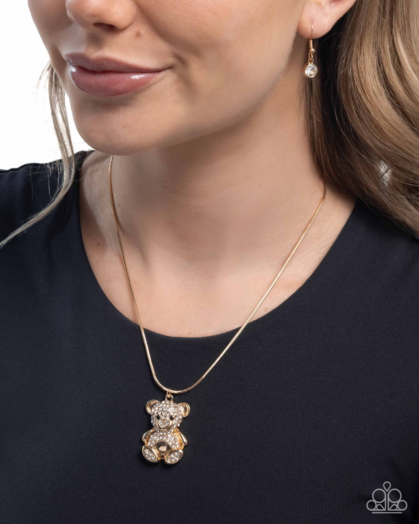 Cuddly Chic - Gold - Paparazzi Necklace