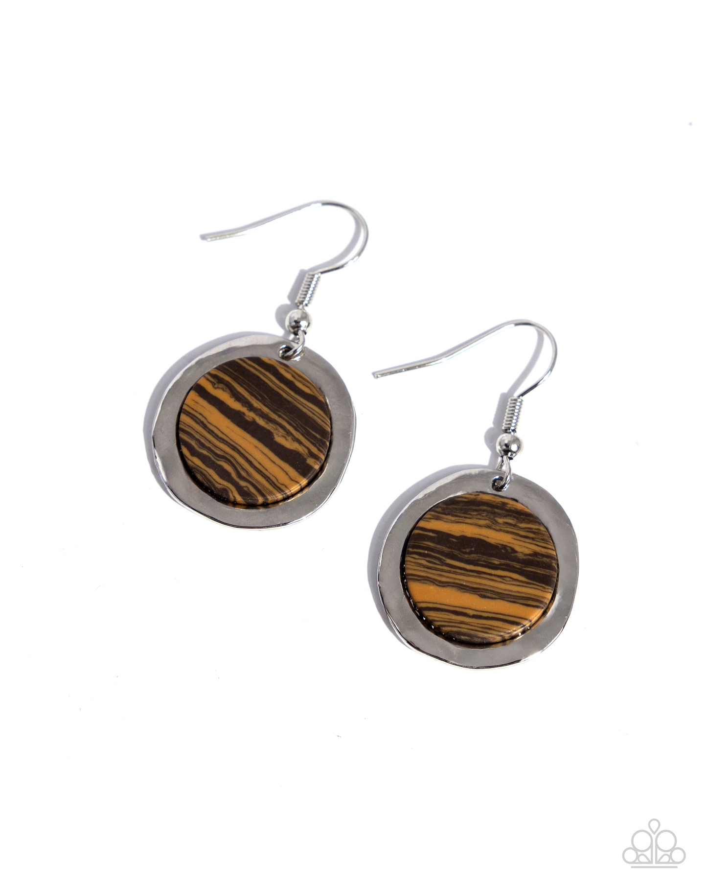 Pendant Puzzle - Brown Necklace and Pendant Paradox - Brown Earrings