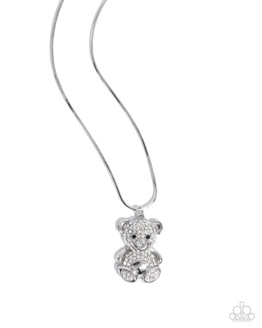 Cuddly Chic - White - Paparazzi Necklace