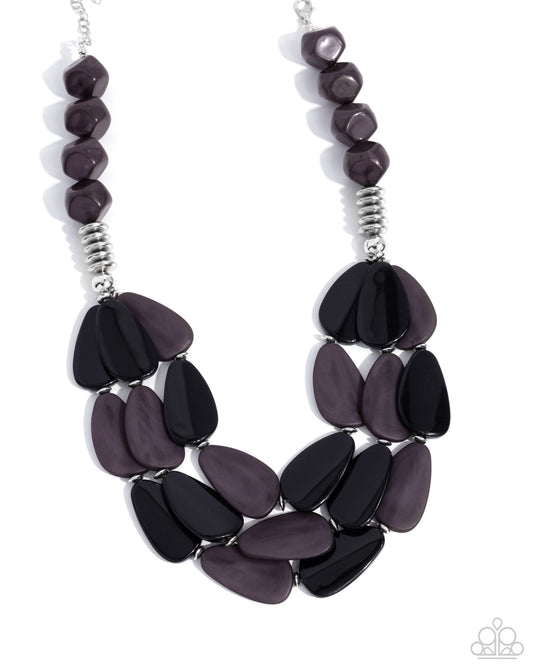 Smooth Spoken - Black - Paparazzi Necklace