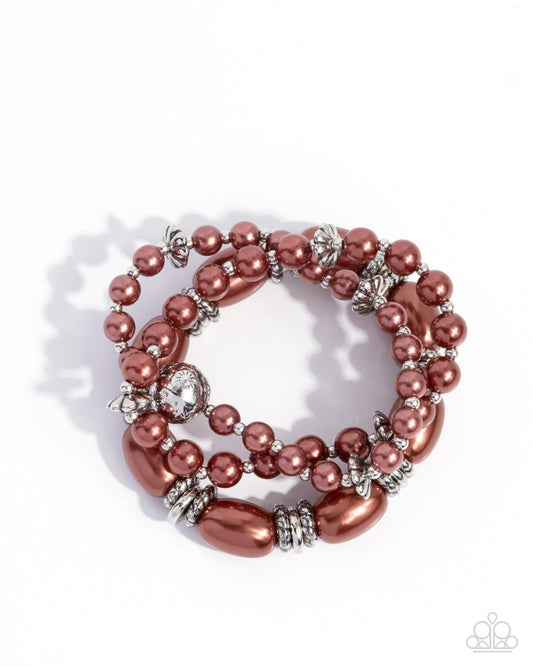 Smooth Stacks - Brown - Paparazzi Bracelet