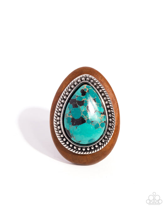 Santa Fe Stance - Green - Paparazzi Ring