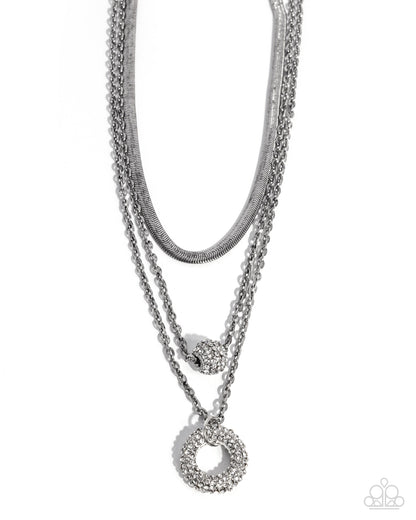 Dominant Dignity - White - Paparazzi Necklace