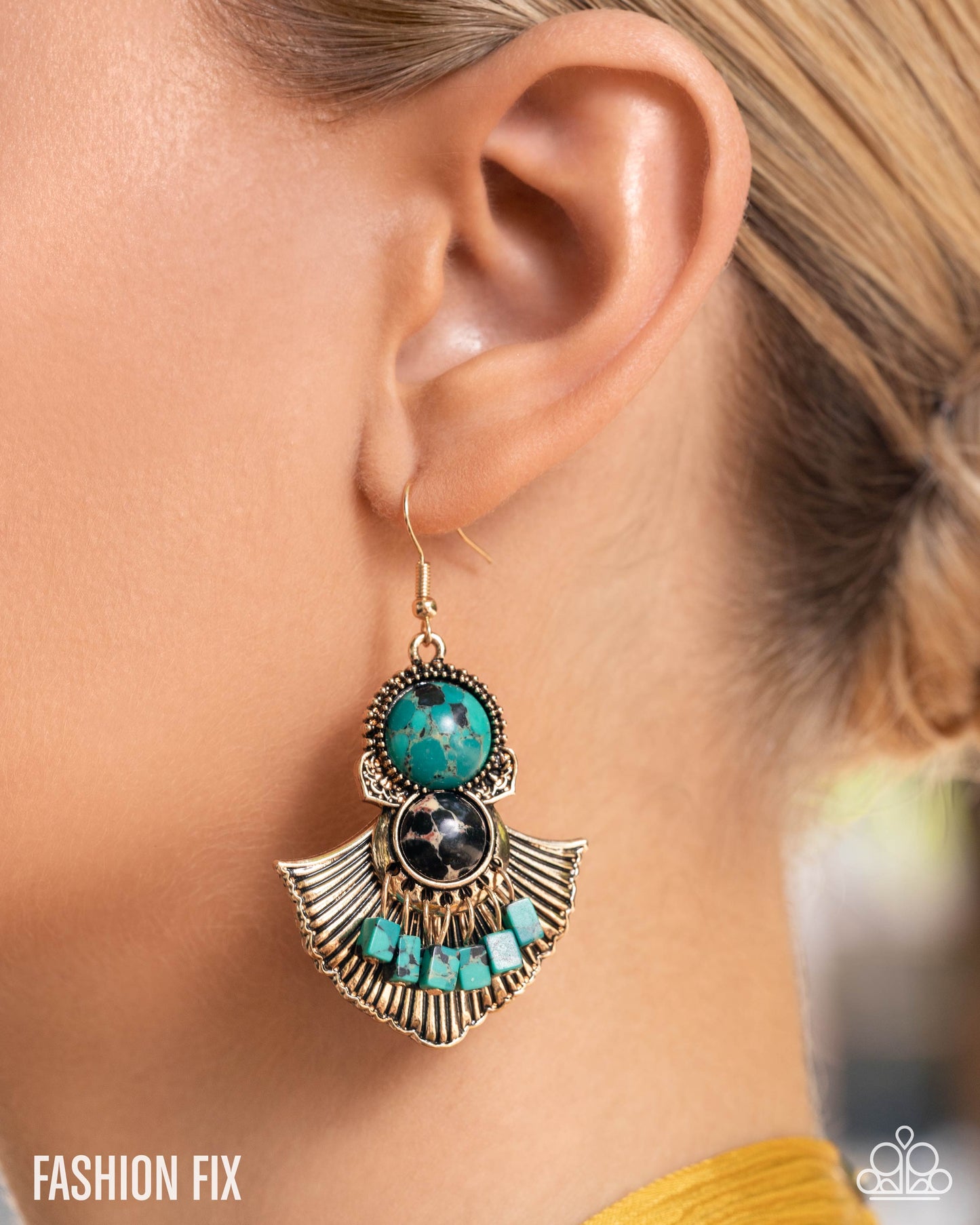 Heartfelt Horoscope - Green Necklace, Free-Spirited Feat - Green Bracelet and Expecting Green Earrings (3-Piece Set)