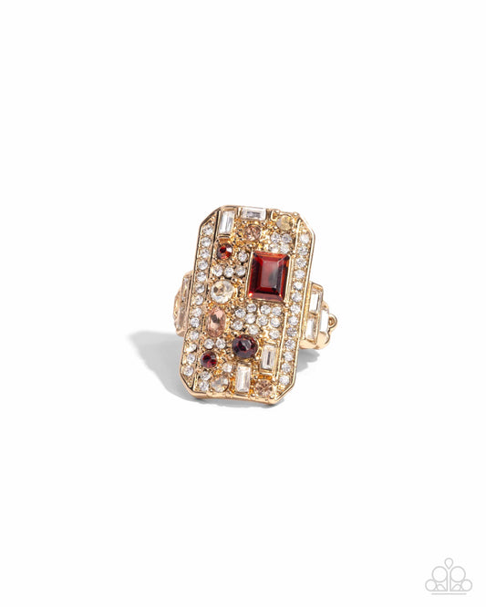 Princess Pattern - Brown - Paparazzi Ring