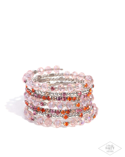 Sizzling Stack - Multi - Paparazzi Coil Bracelet