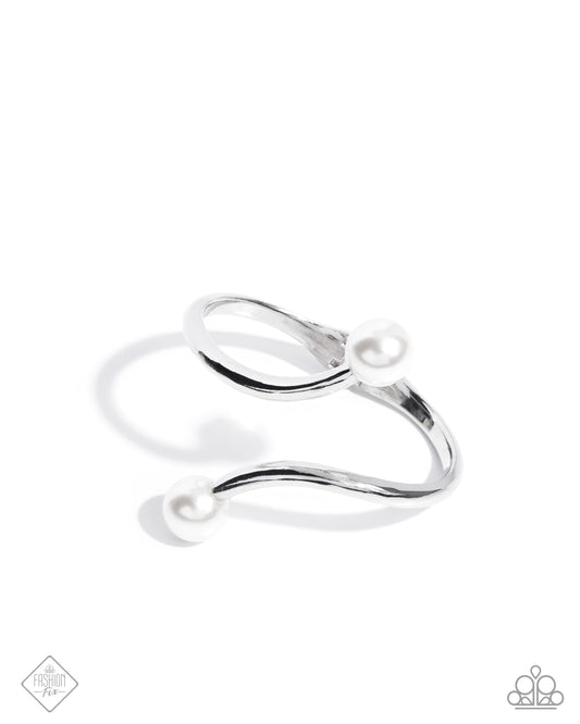 Effulgent Exemplar - White - Paparazzi Bracelet