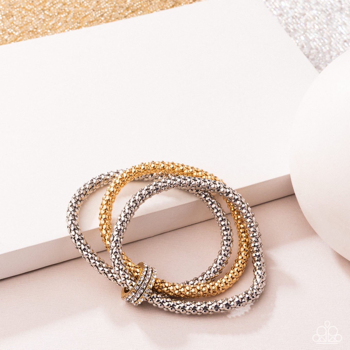 Faceted Facade - Multi - Paparazzi Bracelet