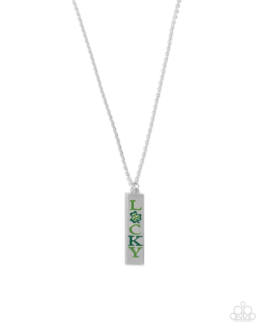 Lady AWESTRUCK - Green - Paparazzi Necklace