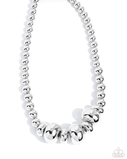 Model Maverick - Silver - Paparazzi Necklace