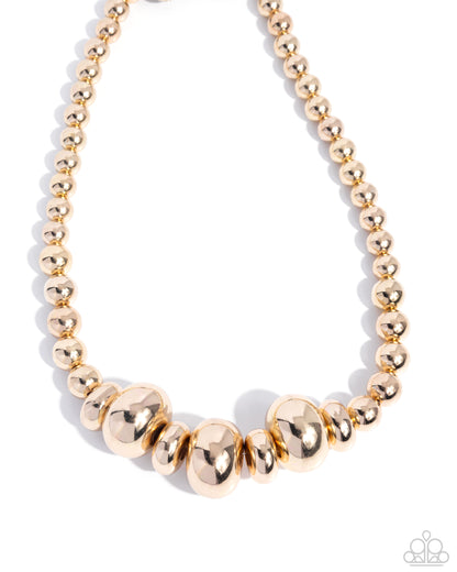 Model Maverick - Gold - Paparazzi Necklace
