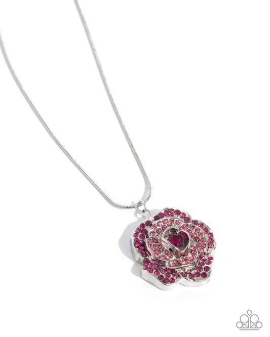 Blossoming Belle - Pink - Paparazzi Necklace