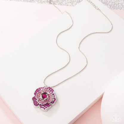 Blossoming Belle - Pink - Paparazzi Necklace