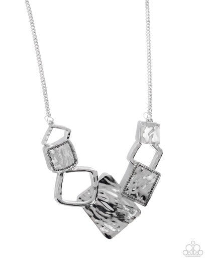 Layered Luxury - Silver - Paparazzi Necklace