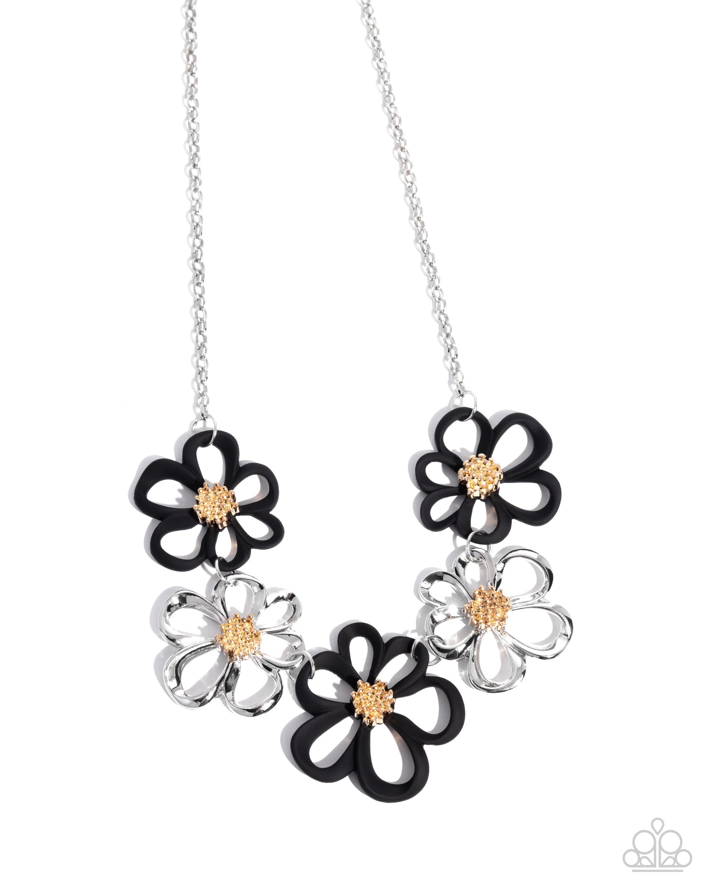 Beau Bouquet - Black - Paparazzi Necklace