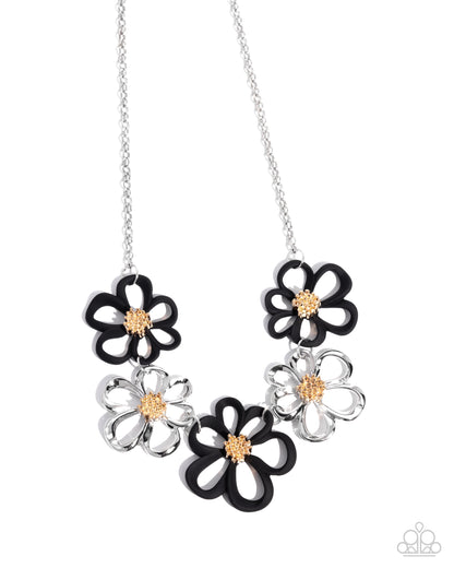 Beau Bouquet - Black - Paparazzi Necklace