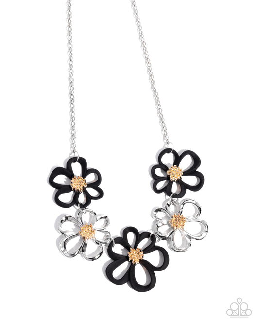 Beau Bouquet - Black - Paparazzi Necklace