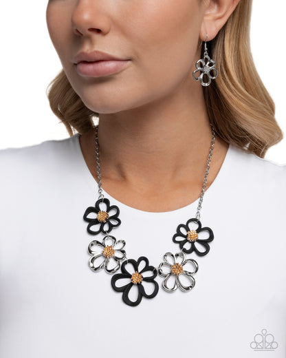 Beau Bouquet - Black - Paparazzi Necklace