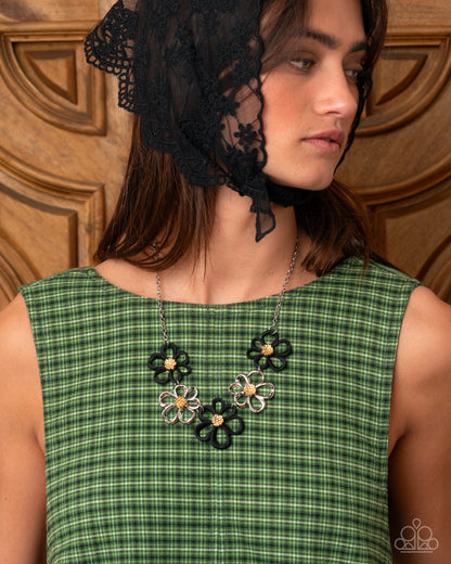 Beau Bouquet - Black - Paparazzi Necklace