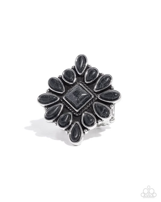 Developed Diamond - Black - Paparazzi Ring