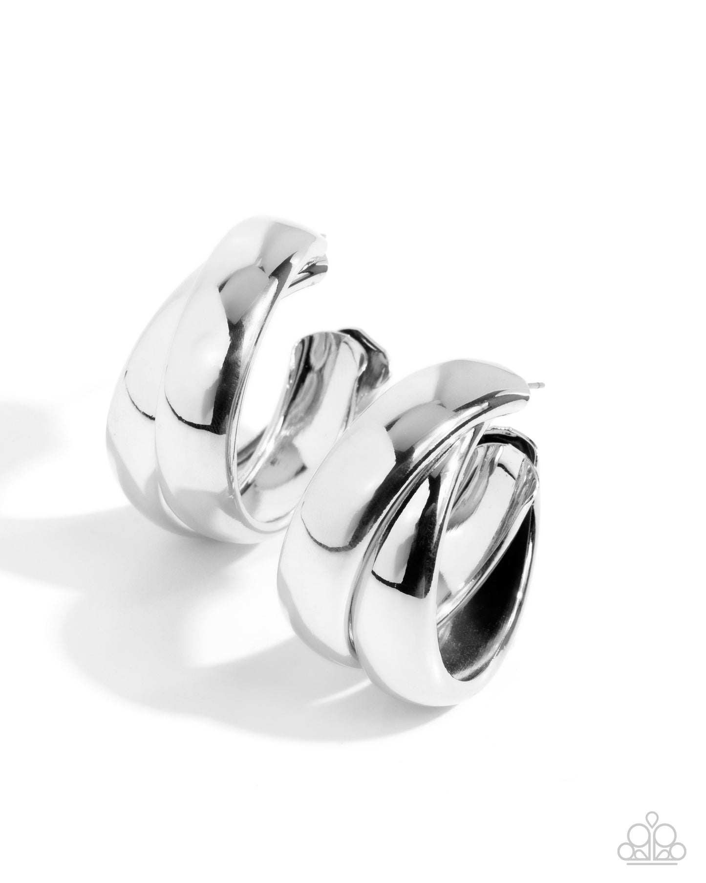 Coming Soon - Restless Radiance - Silver - Paparazzi Hoop Earrings