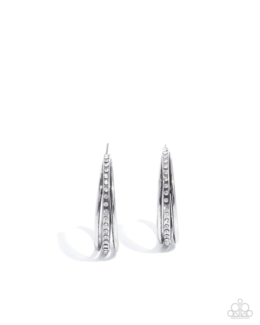 Commanding Culture - White - Paparazzi Earrings