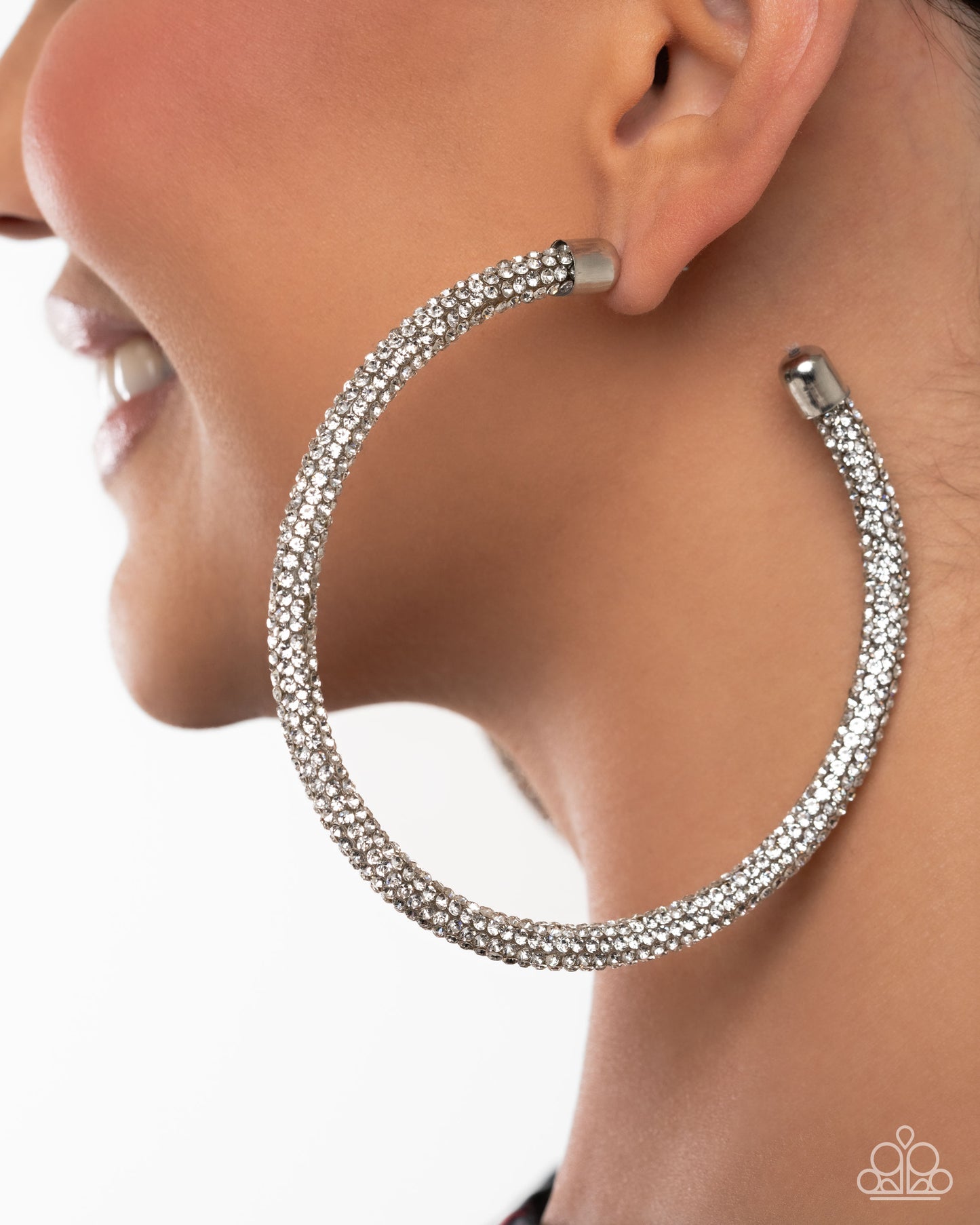 Classy Condition - White - Paparazzi Earrings