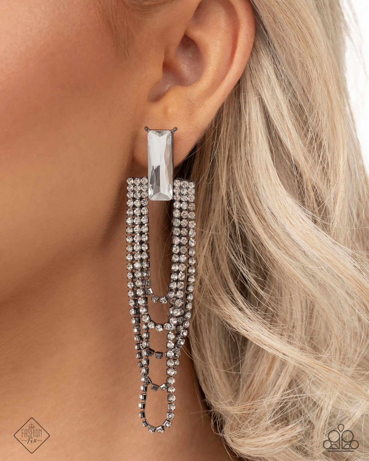 Resounding Radiance - Black - Paparazzi Earrings