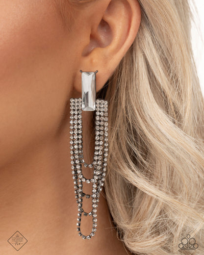 Resounding Radiance - Black - Paparazzi Earrings