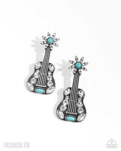 Country Comeback - Blue - Paparazzi Earrings (2025 May FF)