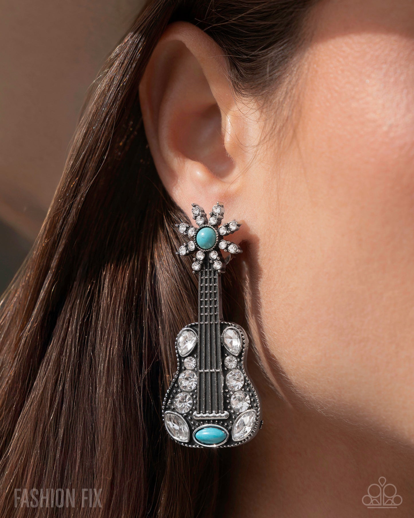 Country Comeback - Blue - Paparazzi Earrings (2025 May FF)