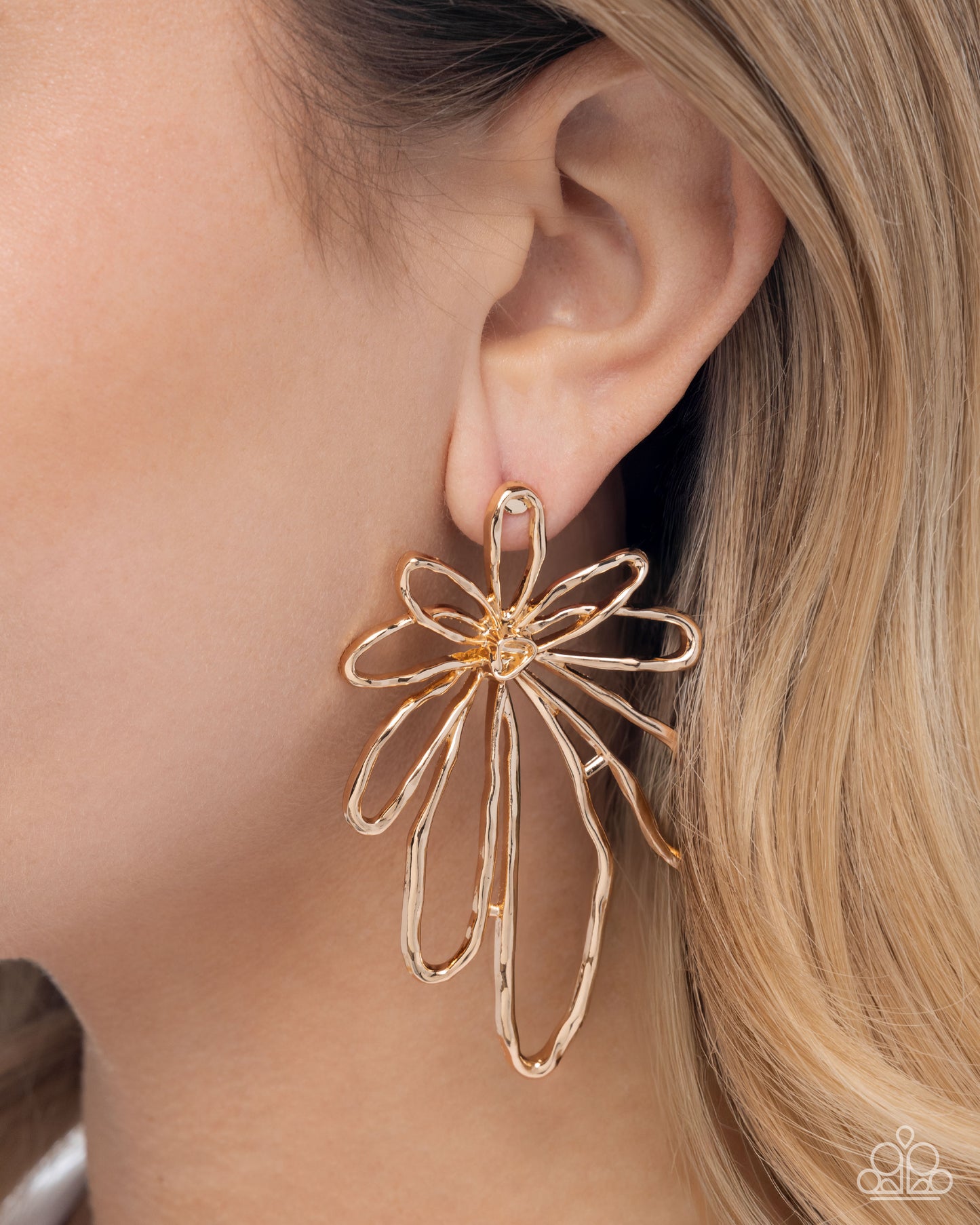 Growing Garden - Gold - Paparazzi Earrings