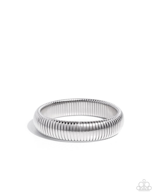Flashy Fringe - Silver - Paparazzi Bracelet
