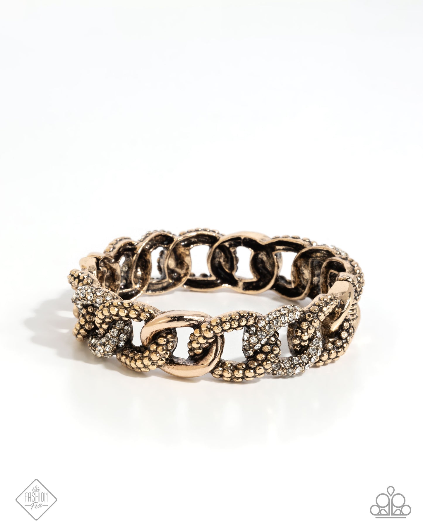 Assertive Austerity - Gold - Paparazzi Bracelet