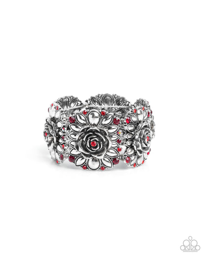 Blooming Balance - Red - Paparazzi Bracelet