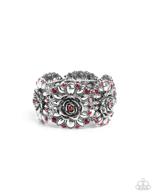 Blooming Balance - Red - Paparazzi Bracelet