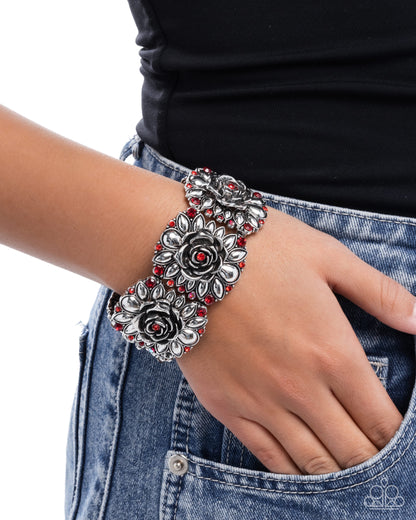 Blooming Balance - Red - Paparazzi Bracelet