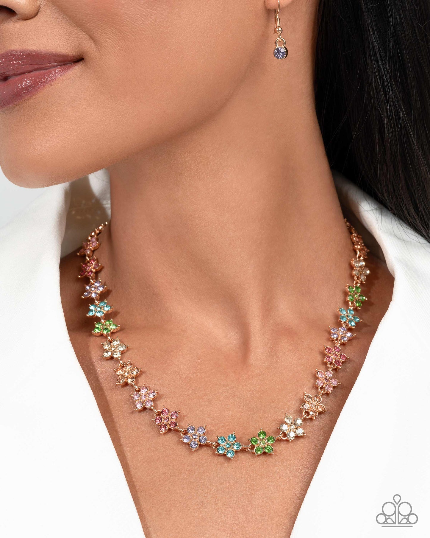Floral Field Multi- Paparazzi Necklace and Floral Flatland Multi Bracelet (2-Piece Set)