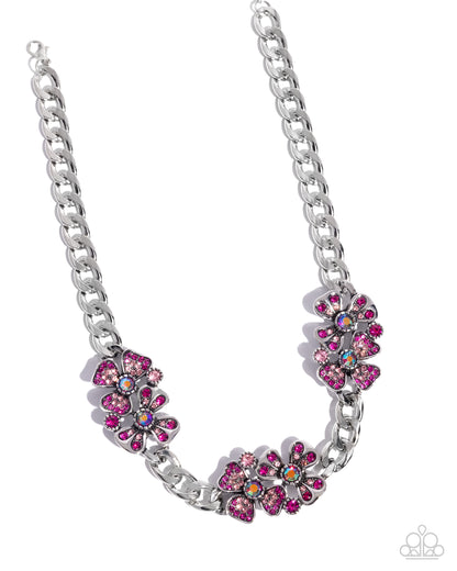 Fairy Florals - Pink - Paparazzi Necklace