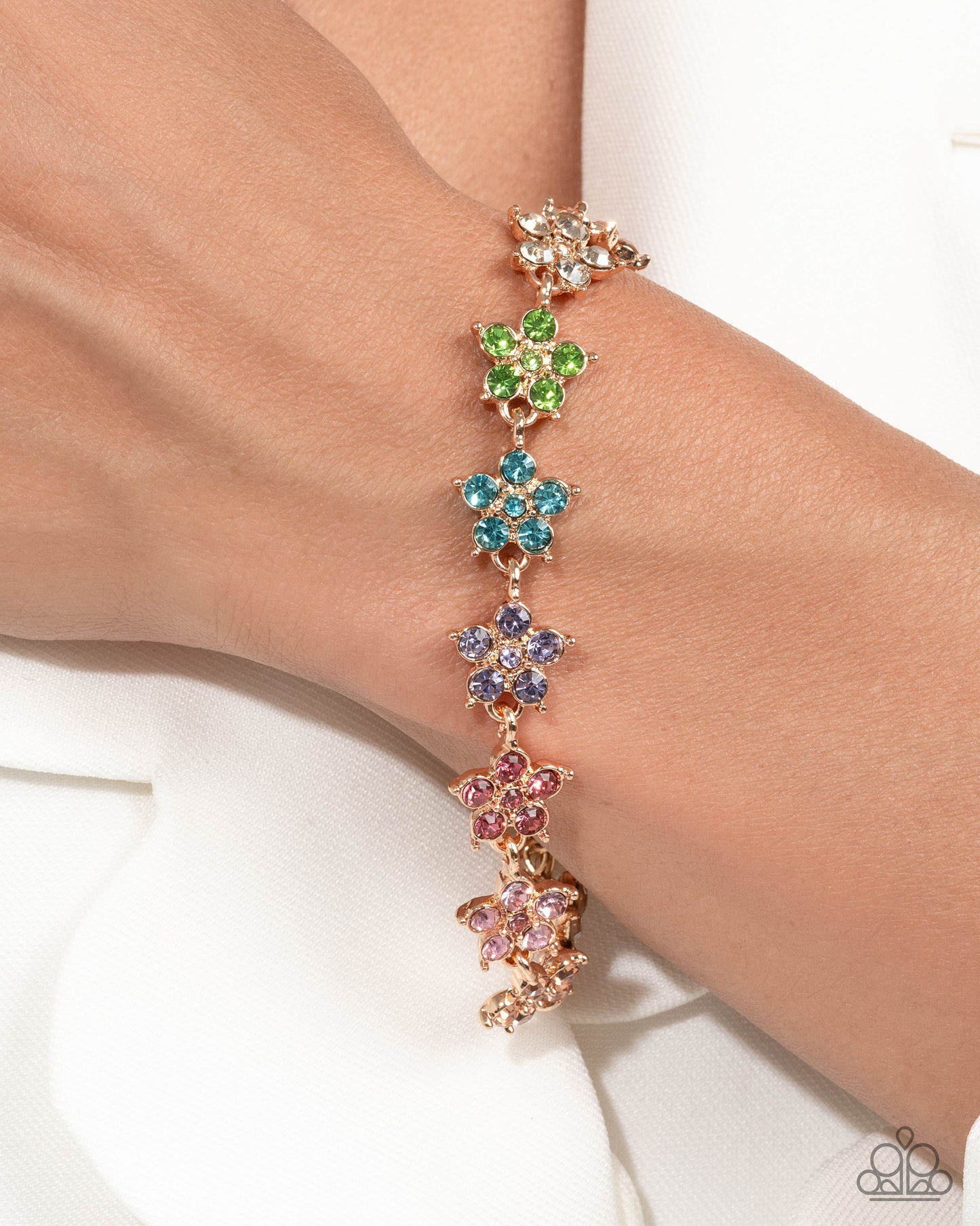 Floral Field Multi- Paparazzi Necklace and Floral Flatland Multi Bracelet (2-Piece Set)
