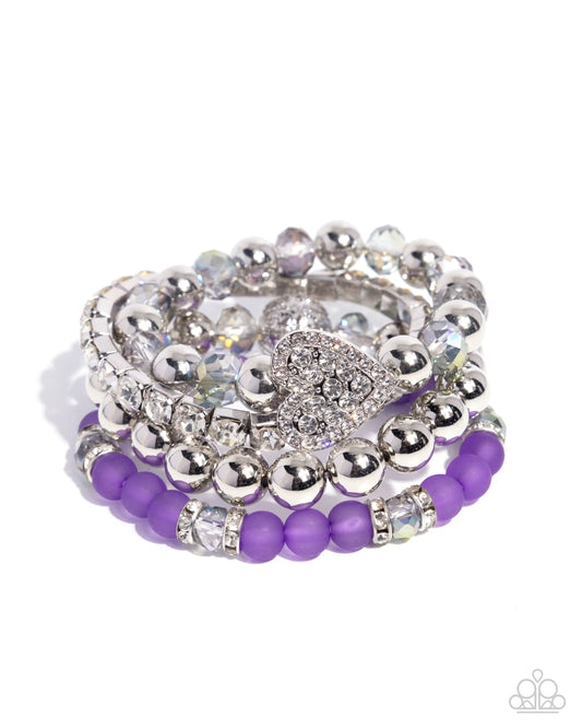 Poetically Plush - Purple - Paparazzi Bracelet