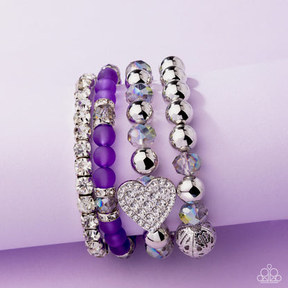Poetically Plush - Purple - Paparazzi Bracelet