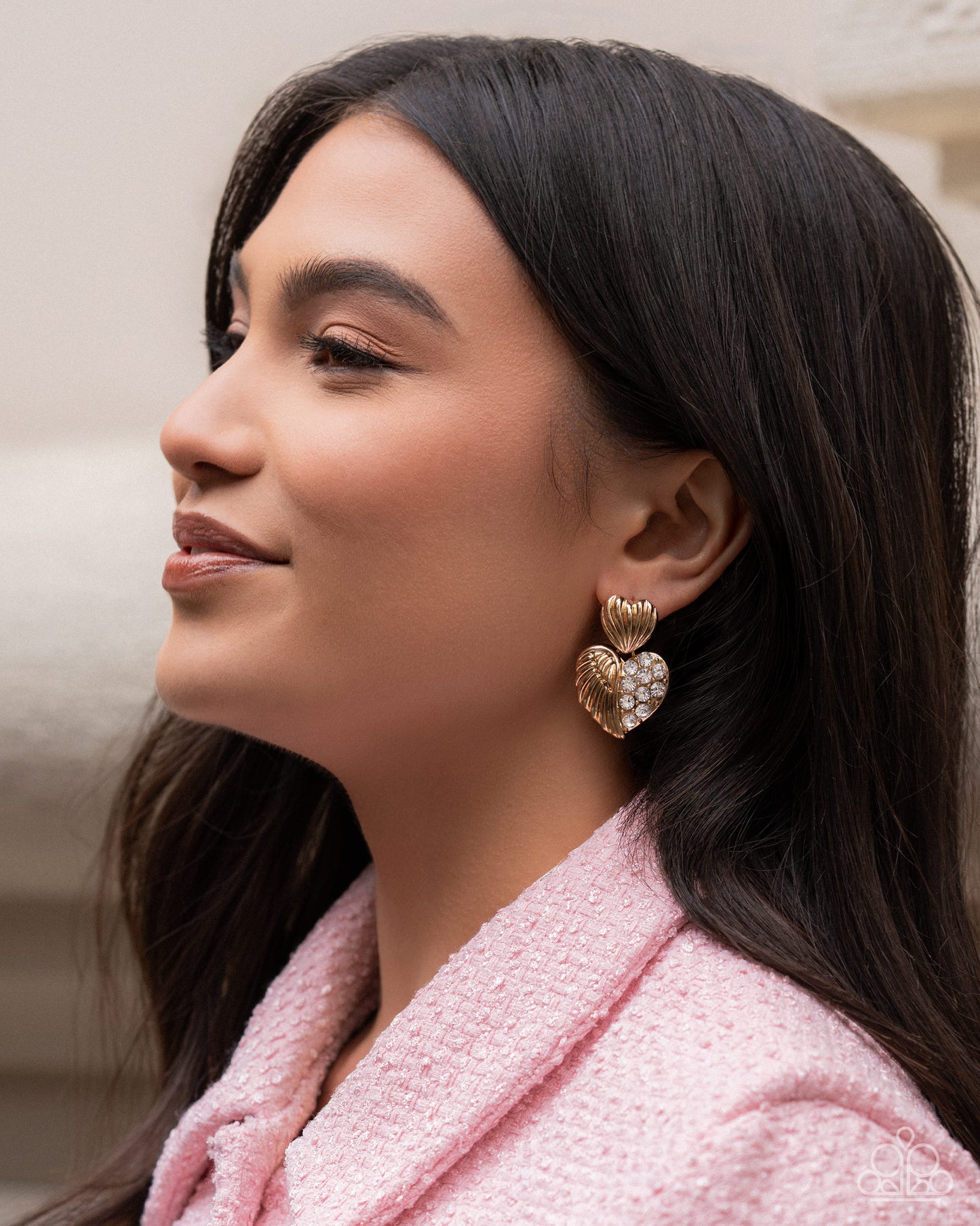 Angelic Adornment - Gold - Paparazzi Post Earrings