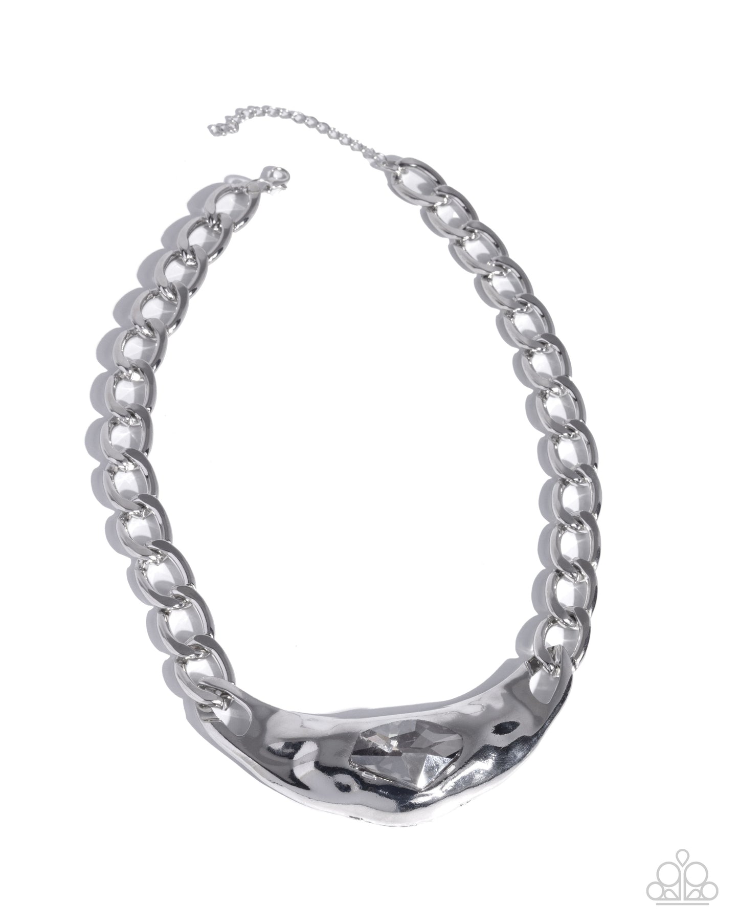 Peak of Pizzazz - Silver - Paparazzi Necklace