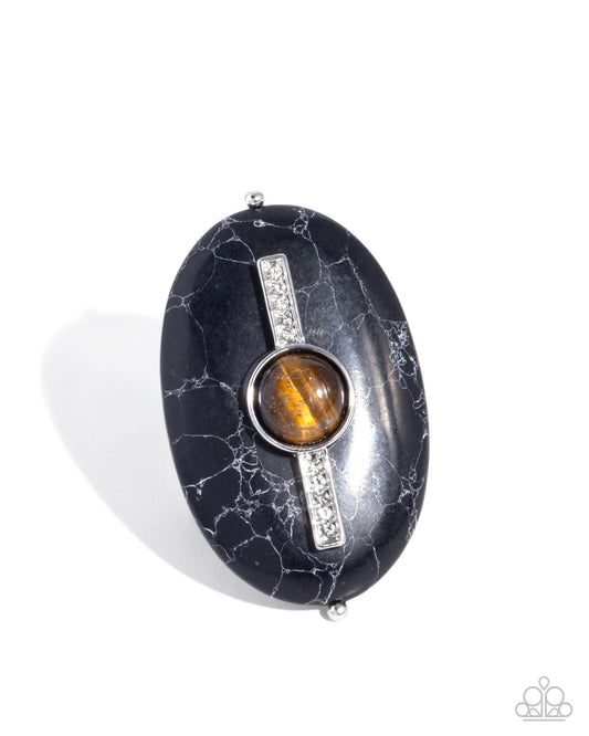 Serene Spirit - Black - Paparazzi Ring